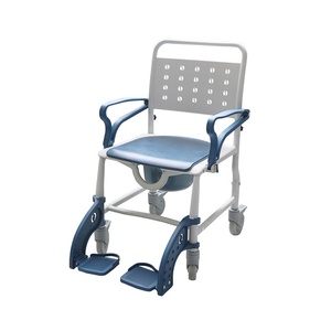 New Model Elderly and Pregnant Person 4-in-1 Wheelchair, Bathing Chair, Toilet Heightening Device, All Made of Hard Plastic, who - Product Image 1