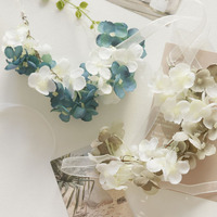 Bunga Hydrangea Kain Buatan untuk Pernikahan, Acara Bisnis, Peresmian, Festival Qixi, Tamu