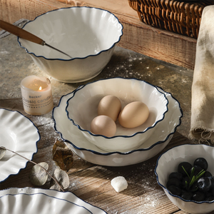 Nuevos Productos <span class=keywords><strong>de</strong></span> Alta Calidad, Juego <span class=keywords><strong>de</strong></span> Platos y Tazones <span class=keywords><strong>de</strong></span> Porcelana China, Taza <span class=keywords><strong>de</strong></span> Café, Tetera, Juego <span class=keywords><strong>de</strong></span> Vajilla <span class=keywords><strong>de</strong></span> Cerámica Blanca para Bodas con Borde Azul - Product Image 4
