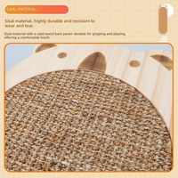 Planche à gratter pour chat en sisal, forme koala panda, jouet en feutre pour chat d'intérieur