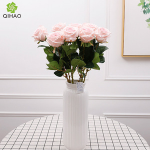 Artificial Roses <b>Single</b> Stem Silk <b>Flower</b> High Simulation Wedding Home Decor Outdoor Props Factory Wholesale - Product Image 4