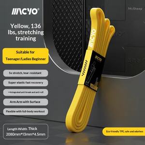 Fasce Elastiche di Resistenza per Allenamento Muscolare del Petto, Fitness, Booster per Trazioni con Resistenza di 128 Libbre - Product Image 6