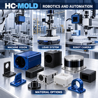 Boîtier de vision industrielle sur mesure usiné CNC pour capteur LiDAR et support de caméra robotique, fabrication OEM selon dessin