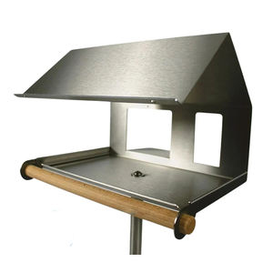 Mangeoire à oiseaux sur pied JH-Mech personnalisée, grande capacité, alimentation ouverte, résistante à la rouille, en forme de <span class=keywords><strong>maison</strong></span>, en acier galvanisé - Product Image 1