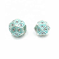 Dés à jouer en métal massif à 30 faces D30 sur mesure en gros, utilisation pour les jeux et les plateaux, logo personnalisé