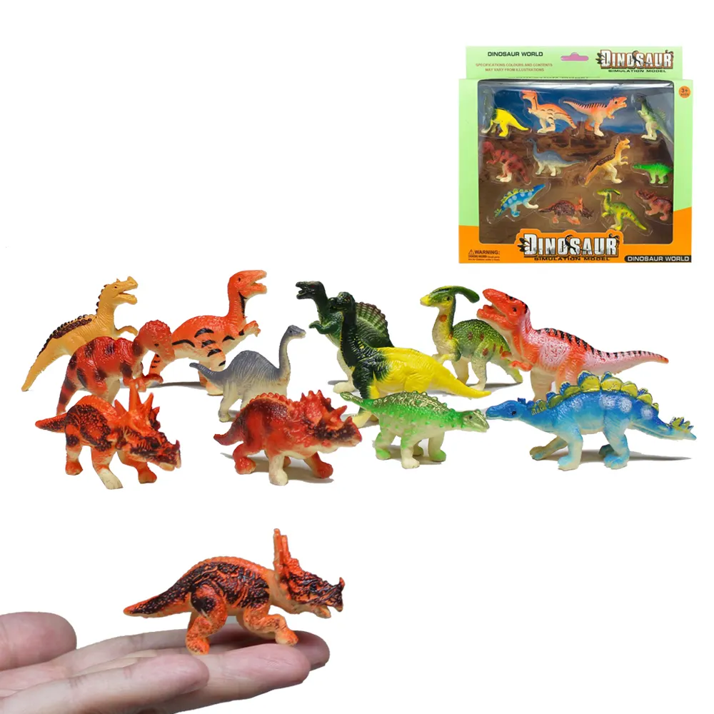 子供用DIYプレイセットプラスチックミニ恐竜おもちゃ