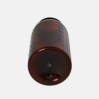 Bouteille graduée en PET de 60 ml avec joint d'étanchéité en aluminium |   Contenant de sirop contre la toux de haute qualité |   Emballage de médicaments liquides inviolable