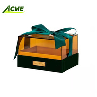 Boîte cadeau en PVC transparente, stock d'usine, vente chaude, emballage de luxe en velours