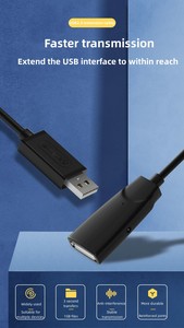 Cable de extensión <span class=keywords><strong>USB</strong></span> 2,0 macho a hembra, equipo de larga distancia, conexión <span class=keywords><strong>USB</strong></span> 2,0, extensión de señal, cable de datos - Product Image 4