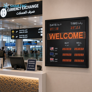 Tablero de Visualización de Divisas Digital LED Profesional con Tarifas de Compra y Venta en Tiempo Real para Puertas y Salidas de Aeropuertos - Product Image 5
