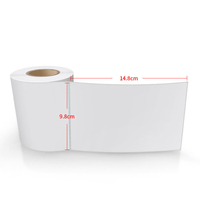Etiqueta de Transferencia Térmica Personalizada Premium de 100 mm y 150 mm, Papel Autoadhesivo de Goma Termofusible TTR para Impresora de Códigos de Barras, Logística Minorista