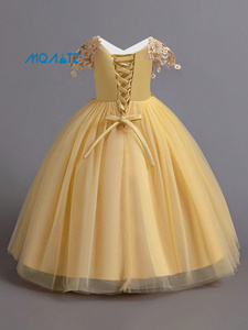 Abito da Principessa <span class=keywords><strong>per</strong></span> Ragazze 8-12 Anni, Stile Formale <span class=keywords><strong>per</strong></span> <span class=keywords><strong>Capodanno</strong></span>, Compleanno, Matrimonio, Celebrazioni, Natale, Vestito <span class=keywords><strong>per</strong></span> Feste <span class=keywords><strong>per</strong></span> Bambine - Product Image 4