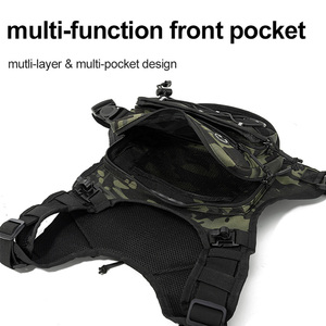 Sac de poitrine pour course à pied, gilet d'hydratation pour cyclisme, randonnée, course à vélo, marathon, sac de sport tactique pour hommes et femmes, sac à dos de camping - Product Image 3