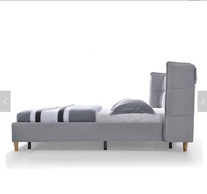 Moderno muebles de dormitorio conjunto nórdico de cama de tela de camas/<span class=keywords><strong>el</strong></span> último diseño marco de madera cama doble - Product Image 3