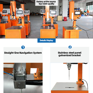 Semi-Automatic Paper Rope <b>Binding</b> <b>Machine</b> Electric 220V Orange Color PLC Control 82KG for Toy Tools Packing - Product Image 5