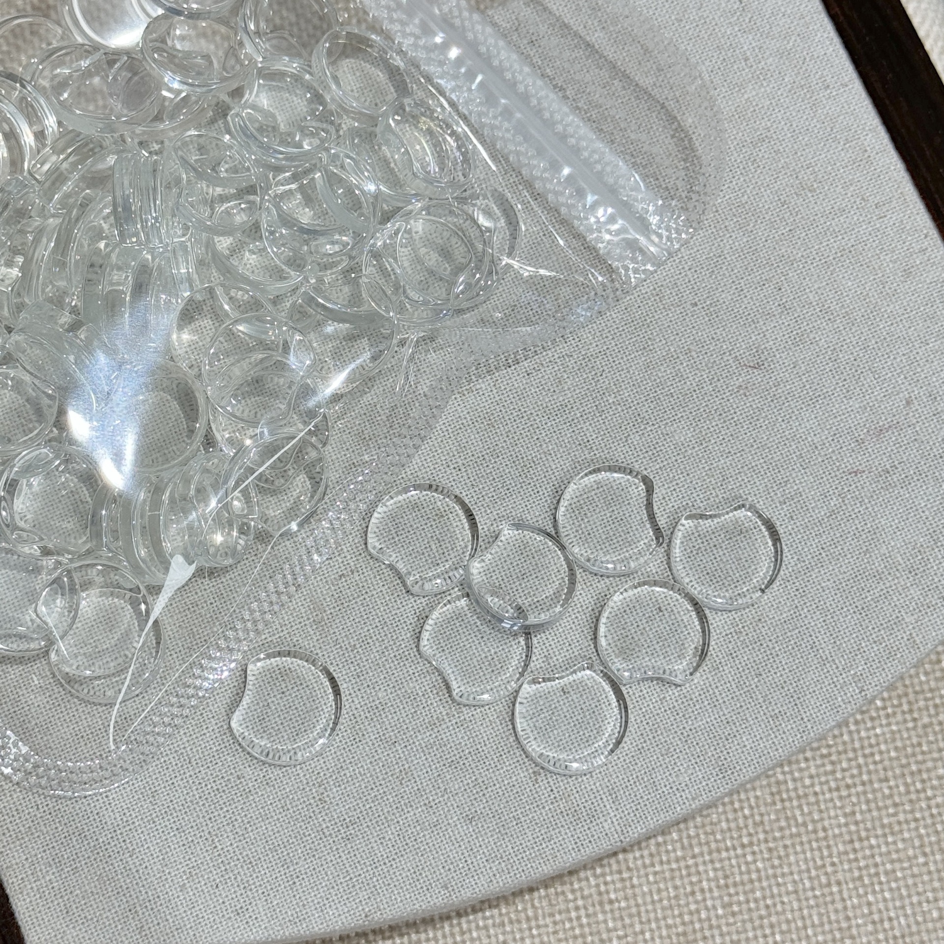 Perles de verre rondes (50 pièces)