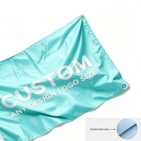 Bannière suspendue au plafond pour centre commercial, en tissu polyester, impression numérique, logo, affichage suspendu, vente en gros, MOQ toutes tailles, OEM