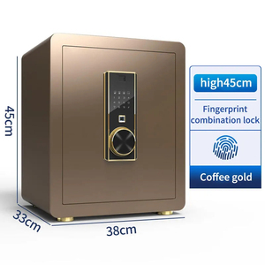 Hộp khóa an toàn vân tay Kim loại lớn với cửa an toàn loại mới cho an toàn gia đình - Product Image 6