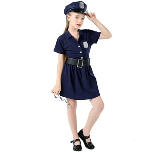 Costume d'agent de police pour enfants, <span class=keywords><strong>tenue</strong></span> de policier pour enfants pour Halloween, déguisement de jeu de rôle (sans menottes) - Product Image 3