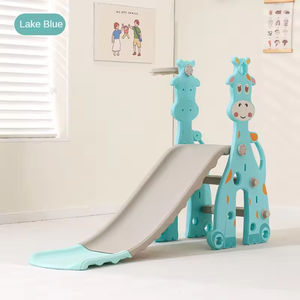 Casa al coperto piccolo parco giochi al coperto Multi-colore 2024 per bambini scivola fuori porta parco giochi di plastica Set Slide piccolo Set - Product Image 4