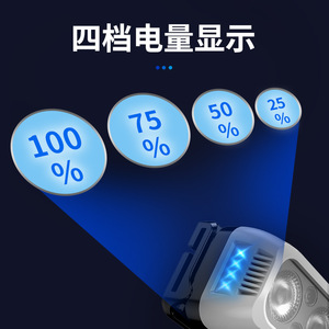 Lampe frontale rechargeable LED 5W, batterie 18650, étanche, pour le camping, la pêche, l'exploration, le travail - Product Image 3