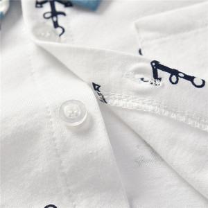 pequeños camisa blanca + pantalones azules, <span class=keywords><strong>traje</strong></span> <span class=keywords><strong>Caballero</strong></span> muchachos Bebé Ropa de verano conjunto del 4 de julio - Product Image 5