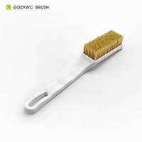 Brosse d'escalade en poils de sanglier avec logo personnalisé sérigraphié, manche ABS, accessoires d'escalade en plein air