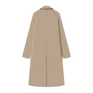 Trench Autunno Inverno da <span class=keywords><strong>Donna</strong></span>, Cappotto Oversize <span class=keywords><strong>Nero</strong></span> con Collo Revers, Manica Lunga, Taglie Forti, Moda all'Ingrosso - Product Image 6