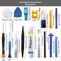 Best-seller transfrontalier : Ensemble de tournevis de précision professionnel 37 pièces pour réparation de téléphones portables (Torx/Phillips/Plat)