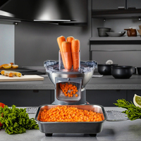 Máquina Industrial de Bajo Precio para Cortar en Rodajas y en Cubos Repollo, Patata, Cebolla, Melón Verde y Zanahoria para Cantinas