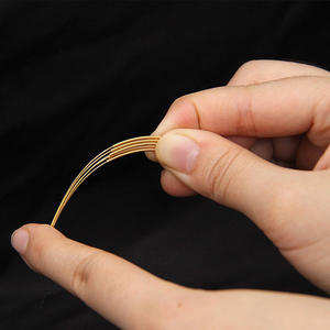 Agopuntura piena placcata in oro Agopuntura Aghi in alluminio produttore di imballaggi in agopuntura in oro scatola 100 pz - Product Image 4