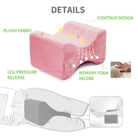 Coussin de jambe en mousse à mémoire de forme avec logo personnalisé, orthopédique, pour soulager la sciatique, les douleurs dorsales, des articulations de la hanche et des cuisses, coussin de genou pour la maison
