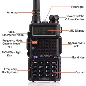 1 pièce en stock entrepôt US, Talkie-walkie bibande BF UV-5R Boafeng pour Baofeng 8W, radio bidirectionnelle longue portée - Product Image 3