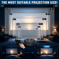 Goede prijs voor nieuwe design spiegelprojector mini mobiele LED-projector YT200 480P Smart Home projector