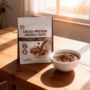 Fiocchi d'Avena al Cacao ad Alto Contenuto Proteico, Cereali Istantanei <span class=keywords><strong>Integrali</strong></span> per Colazione Fitness - Product Image 2