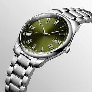 Reloj Automático para Hombre con Esfera de Números Romanos, Brazalete de Acero Inoxidable, Función de Fecha, Cristal de Zafiro, Reloj de Vestir Longinesing - Product Image 3