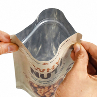 Sacs Mylar personnalisés à fermeture éclair, design attrayant, finition mate, anti-odeur, réutilisables, pour noix, snacks et aliments