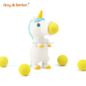 Sıcak satış beyaz Unicorn Popper oyuncak atıcı haşhaş oyuncaklar çocuklar için doğum günü hediyesi