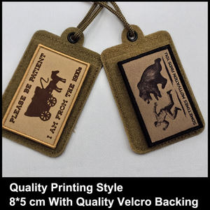 Parche táctico colorido con estampado de animales caballo <span class=keywords><strong>mapache</strong></span> tela hombro abrigos pegatina corriendo oso parche para bolsa sombrero coser - Product Image 5