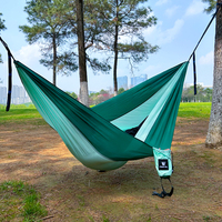 2-Personen Camping-Hängematte mit Moskitonetz, Leichte Tragbare Nylon-Hängematte für Outdoor-Wandern, Backpacking und Strand