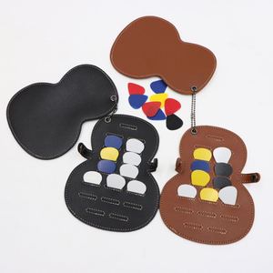 Porte-médiators de guitare en cuir PU, sac pour médiators, étui pour médiators avec fermeture à pression, cadeau pour guitariste - Product Image 4