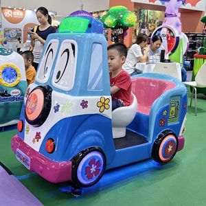 CE trong nhà 2 CHỖ NGỒI Kiddie đi xe trò chơi video máy đồng tiền hoạt động sợi thủy tinh Swing xe ánh sáng nhà trẻ em thiết bị giải trí bán - Product Image 1