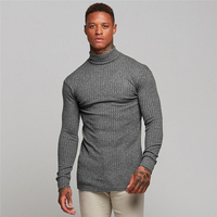 Herren Roll kragen pullover und Pullover Winter Thin Casual Solid Strick Roll kragen pullover Mode Slim Fit Herren Pull Homme