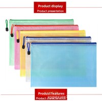 Sac de rangement pour documents en toile PVC imperméable à motif football A4 A5 A6 avec fermeture éclair, 1 compartiment, logo personnalisable, OEM