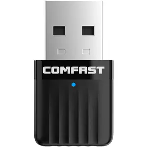 650 için COMFAST 2.4 Mbps 5.8 + WiFi güvenlik cihazı Ghz USB WiFi kablosuz adaptör kablosuz masaüstü bilgisayar