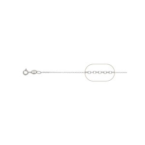 Cadena de ancla de plata de alta calidad Joyería de moda con tratamiento galvánico de corte de diamante Hecho en Italia para regalo o compromiso - Product Image 1
