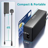 Adaptateur d'alimentation pour ordinateur portable USB-C 100W pour Dell XPS HP EliteBook Lenovo ThinkPad Acer Asus Chromebook Samsung MacBook