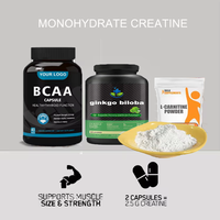 Boisson nutritionnelle sportive Ausreson, poudre de BCAA, acides aminés 2:1:1, créatine, compléments alimentaires, capsules de BCAA en vrac