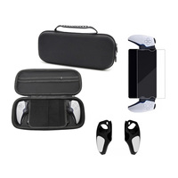 Ensemble de sacs de transport EVA tout-en-un avec coque en silicone souple et protection d'écran en verre trempé pour la manette PS5 Portal