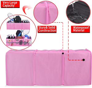 Organizador de Maletero de Coche Plegable Grande con <span class=keywords><strong>3</strong></span> Compartimentos y Múltiples Bolsillos para Coche, SUV - Product Image 6